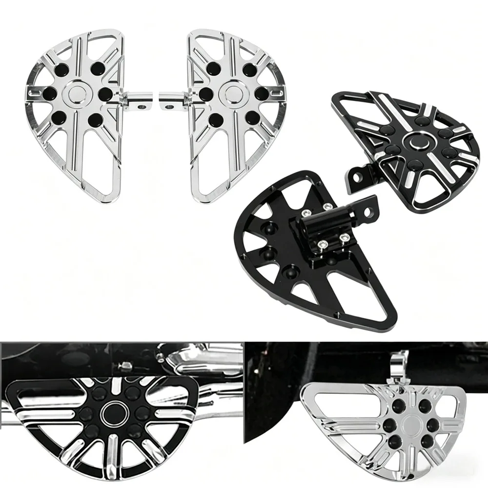 

Motorcycle Floorboards Foot Pegs Footrest For Harley Sportster XL883 XL1200 Touring Electra Glide Road King Dyna Models