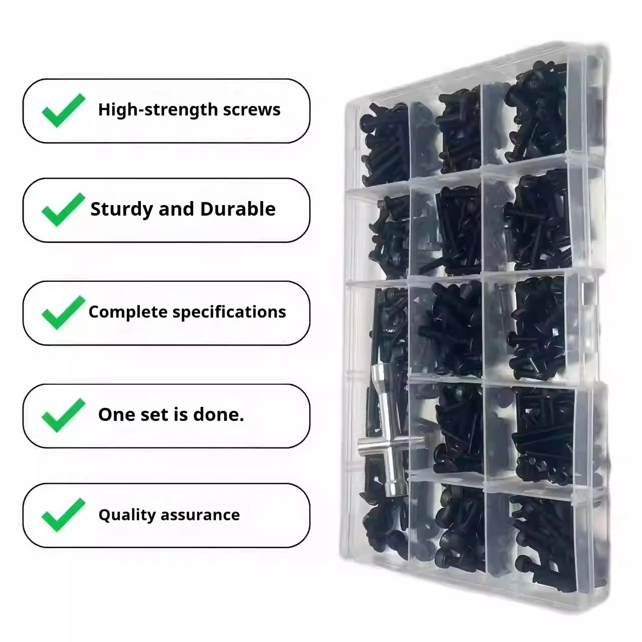 MK07 Screw Box Complete Screw Upgrade Kit With Organized Compartments For 1/7 RC Crawler Off Road Model Truck Repair Tool