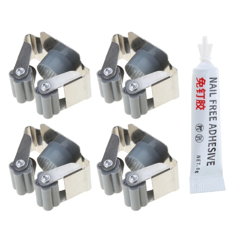 4 Tường Cây Lau Nhà Kềm Tự Dính Không Khoan Cây Lau Nhà Giá Chổi Thả Con Tàu