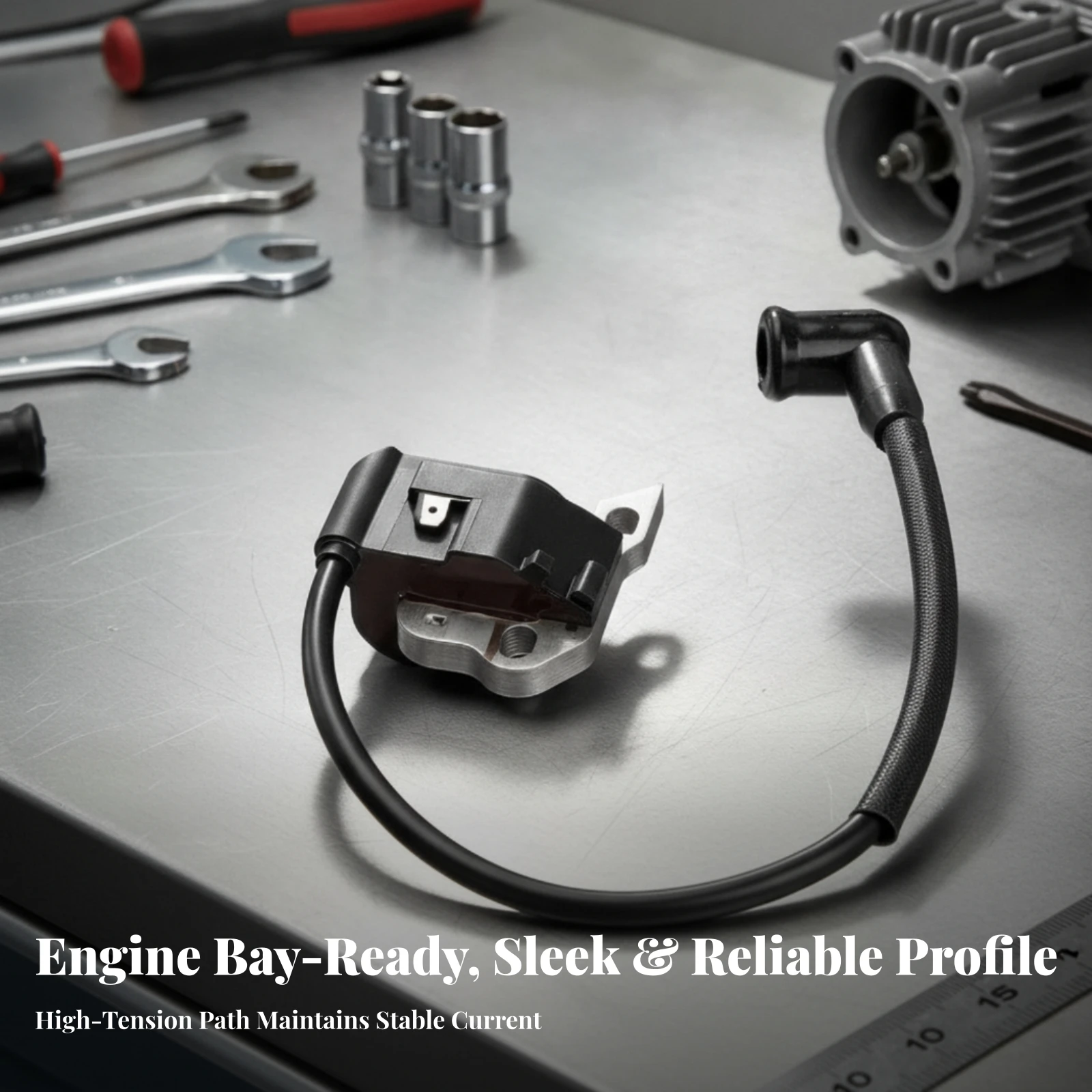 Ignition Coil Assembly Faster Starting Ignition Coil with Ignition Plug Plug Boot Auto Part Heat Resistant Reduced Emissions