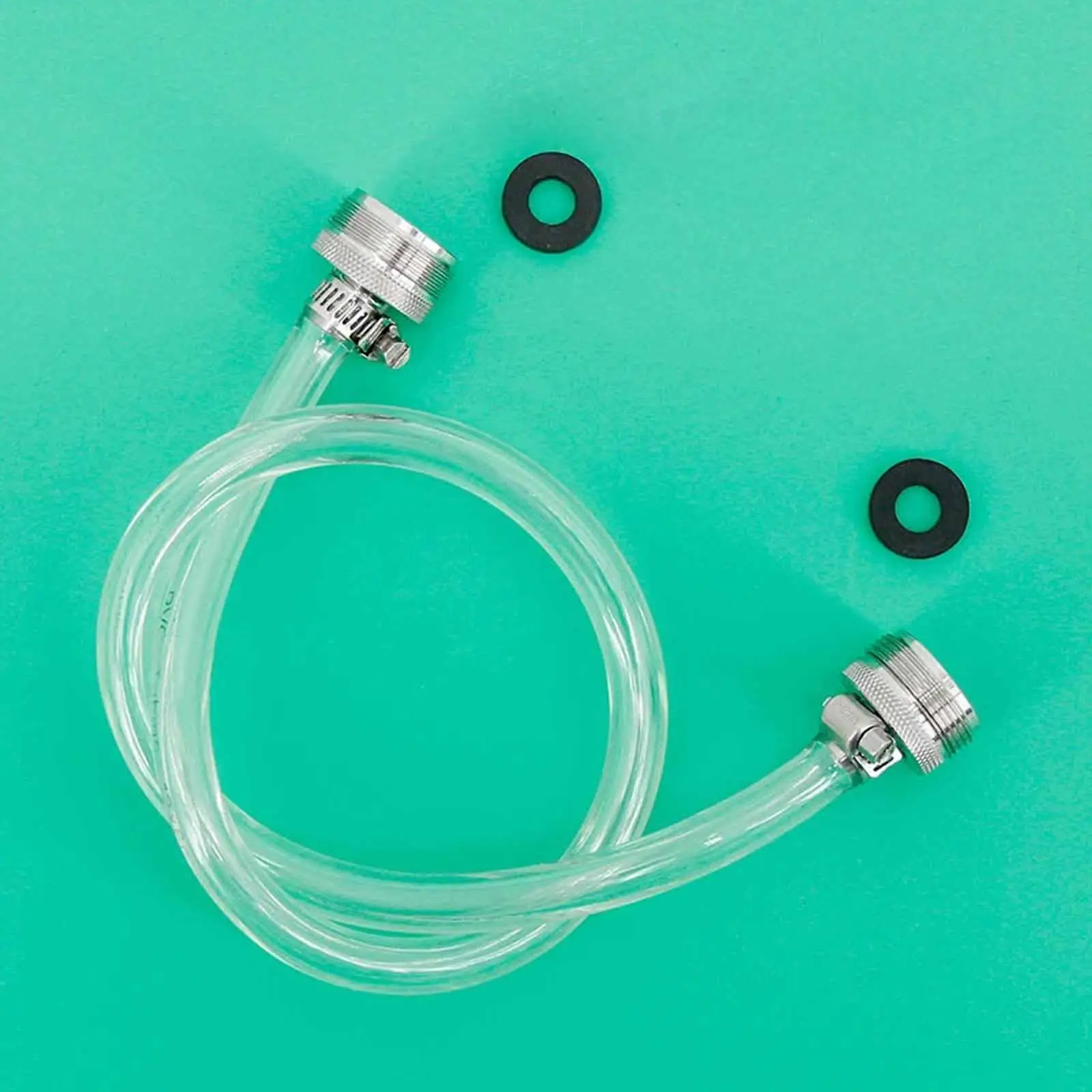Homebrew Beer Line Hose 8mm 60cm Cleaning Kit with Faucet Thread Adapter for Kegerator Bar Brewing System
