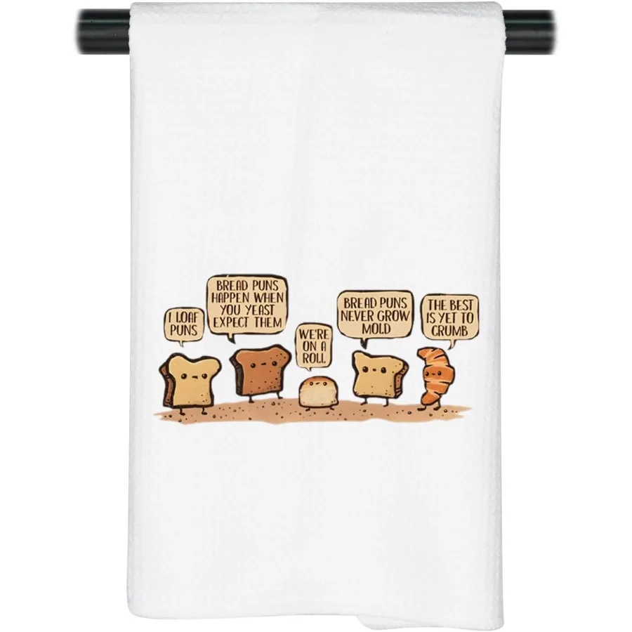 

Funny Bread Pun Towel Bread Lover Gift Pastry Chef Theme