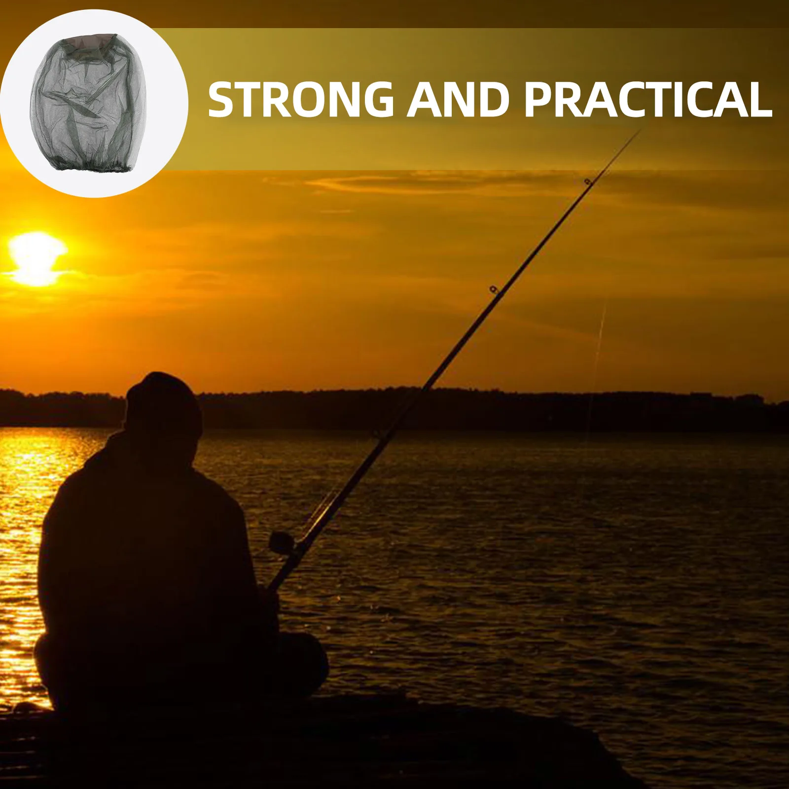 

5 PCS Mosquito Net for Bed Insect and Hat Anti Mosuito Head Hot Heat Green Nect Travel