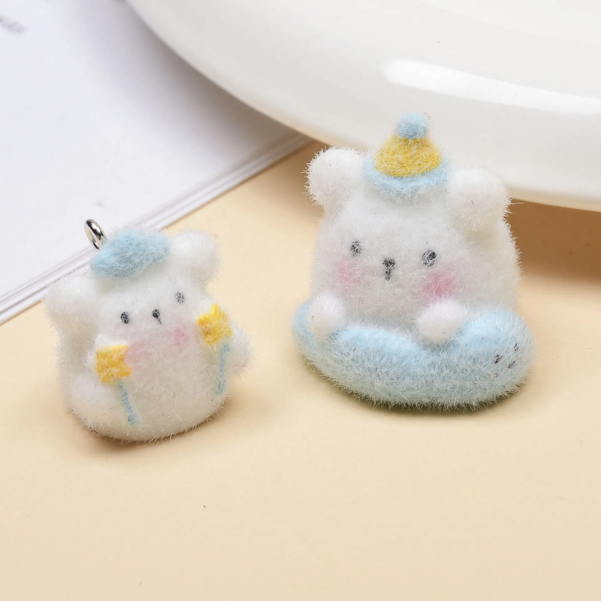 

20 шт. 3D Kawaii смола животное волшебный медведь подвески для изготовления кулон брелок DIY ювелирные изделия ручной работы аксессуары оптом