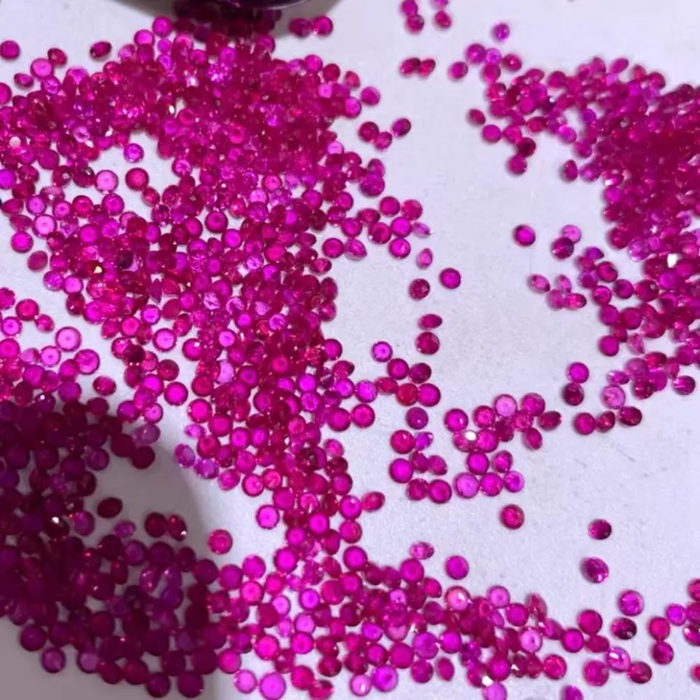 

1CT/Bag Round Cut Small Size 0.8-2mm Pink Sapphire Stone for Jewelry Making