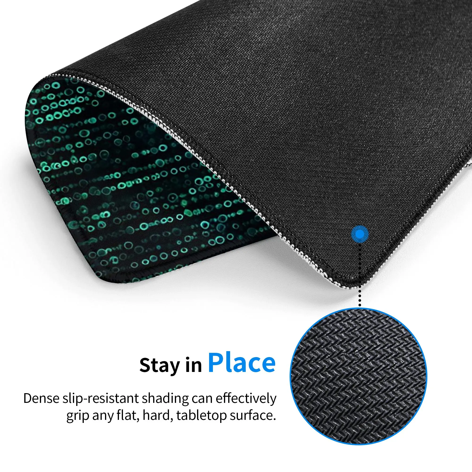 Gamer Rug Matrix Binary Code Mouse Pad Computer Keyboard Mouse Mat Gamer PC Laptop Desk Mat Office Table Mats