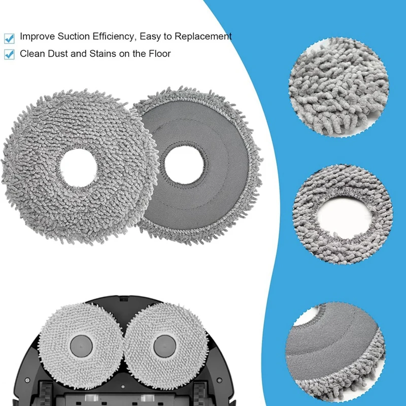 Аксессуары для Roborock Qrevo Curv, P20 Pro, запасная часть робота-пылесоса, основная боковая щетка, фильтр Hepa, мешки для швабры