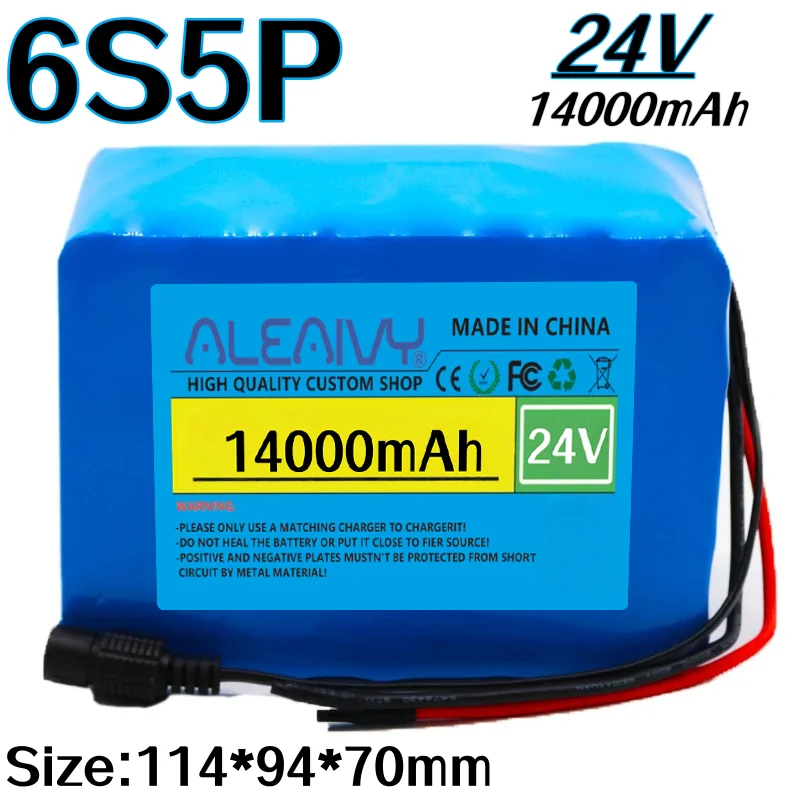 

6s5p 24V 14Ah 18650 lithium-ion battery pack 29.4v 14000mAh Electric Tool Outdoor Backup lithium-ion battery pack with BMS.