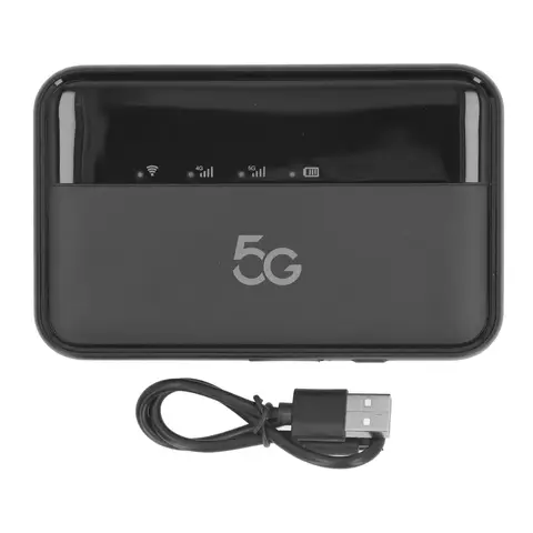 5G WiFi Mobile Hotspot Router for Travel Support 16 Devices 10000mAh 5G Portable WiFi6 Mobile Hotspot with Nano SIM Card Slot