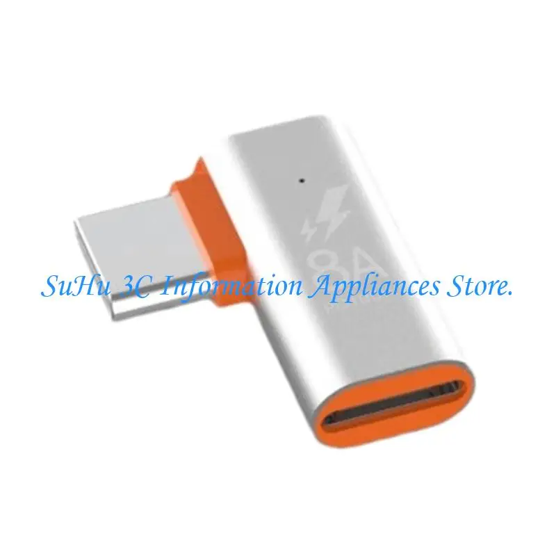 Travel Friendly Lightn to USB C Adapter PD100w Fast Charging Data Transfer Metal Construction for Home Office