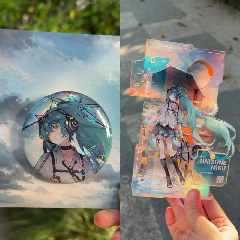 

Hatsune Mikuo акриловая фигурка-подставка, виртуальный идол, аниме, периферийные устройства, милый мультяшный оригинальный настольный орнамент, украшение для школьной сумки