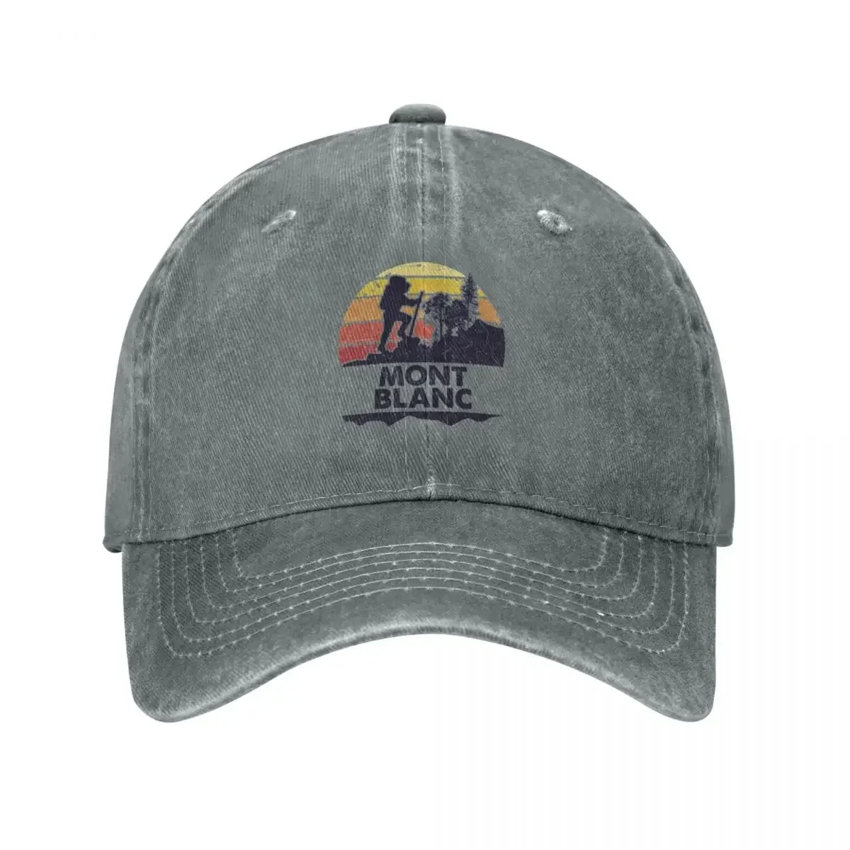 Mont Blanc hike trip Baseball Cap Military Cap Man Streetwear Women's Golf Wear Men's