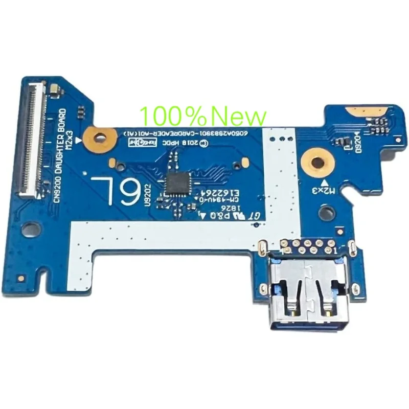 New USB card reader cn9200 daughter board for HP 16-ck 16-cm 16-cf 16-sis 240 G7 l23186-001