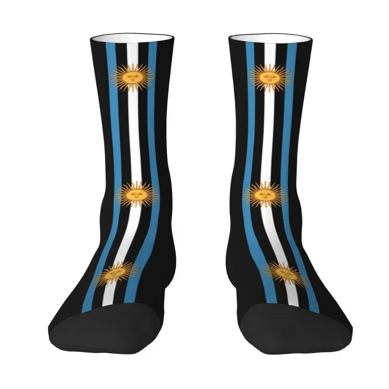 

Harajuku Argentina Flag Socks Women Men Warm Breathable 3D Printing Sun Of May Football Sports Socks