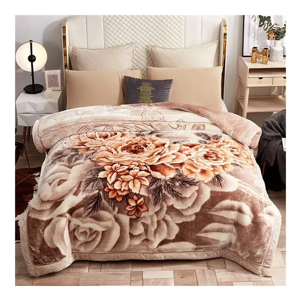 

Двухслойное теплое зимнее одеяло, пушистое плюшевое утолщенное покрывало для зимы