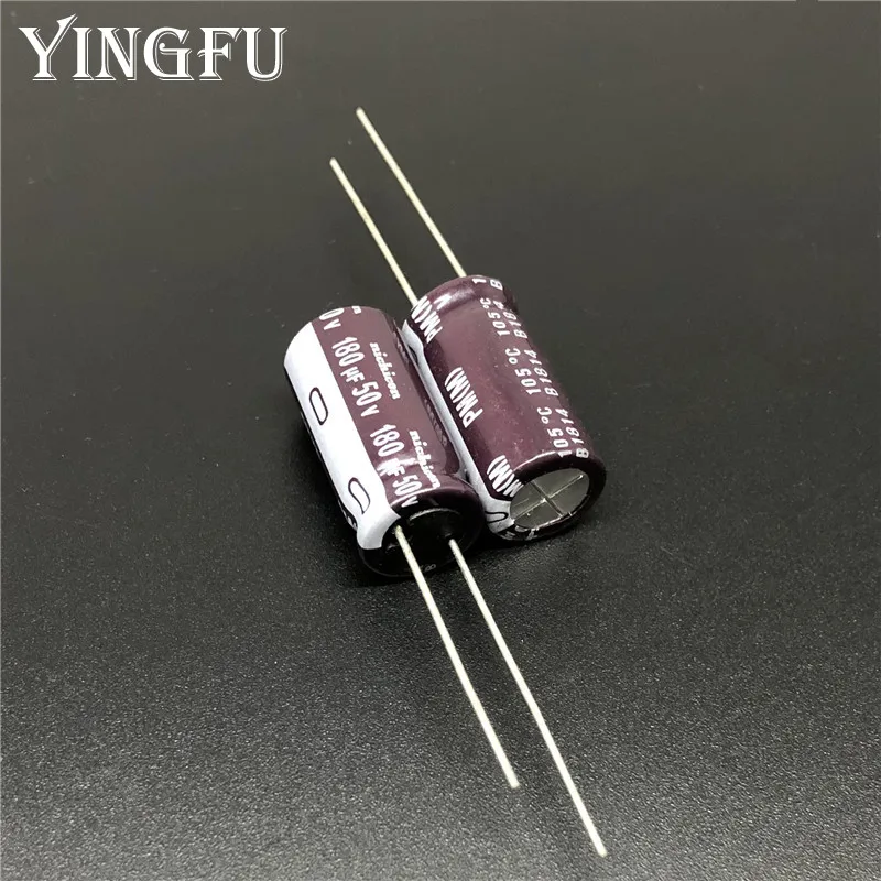 

10pcs 180uF 50V NICHICON PM Series 10x20mm 50V180uF Super Low Impedance Long Life Aluminum Electrolytic capacitor