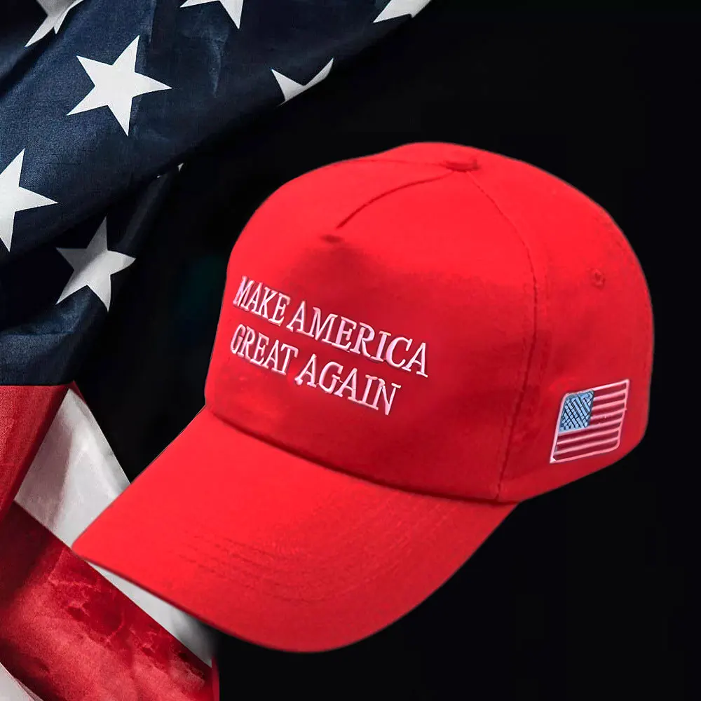 President Donald Trump Hat 2024 Make America Great Again MAGA Red Hat 45-47 Sports Golf Hat