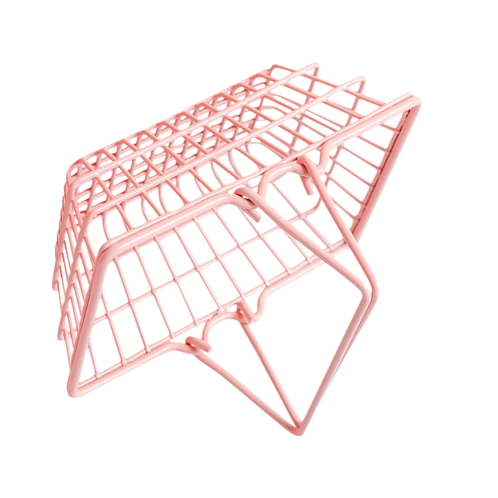 

Pink Mini Shopping Basket Small Sturdy Sundry Storage Holder Versatile Photo Prop Miniature Shopping Basket Decor