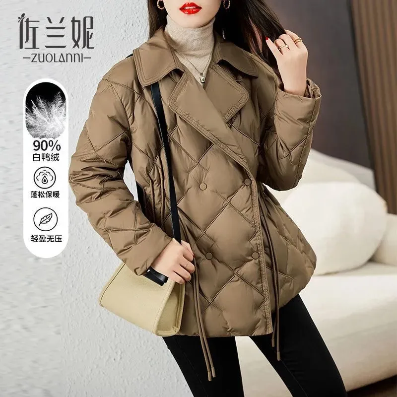 Suit Collar Women\'s Light Down Cotton Short Coat Slim Winter Female New Explosion Jacket In 2024 Small Fashion Overcoat