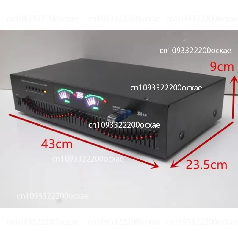 

40-segment 5.0 lossless bluetooth plug-in card stereo high and low bass hifi audiophile home EQ equalizer tuner