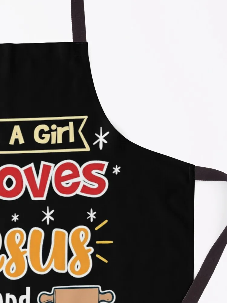 Just A Girl Who Loves Jesus And Baking |Christian Baker Apron apron waterproof household gadgets