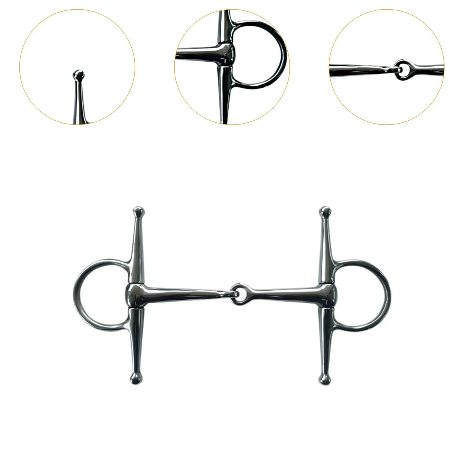 Horse Bit Horse Training Snaffle Tool for Outdoor Equestrian Horses Mules