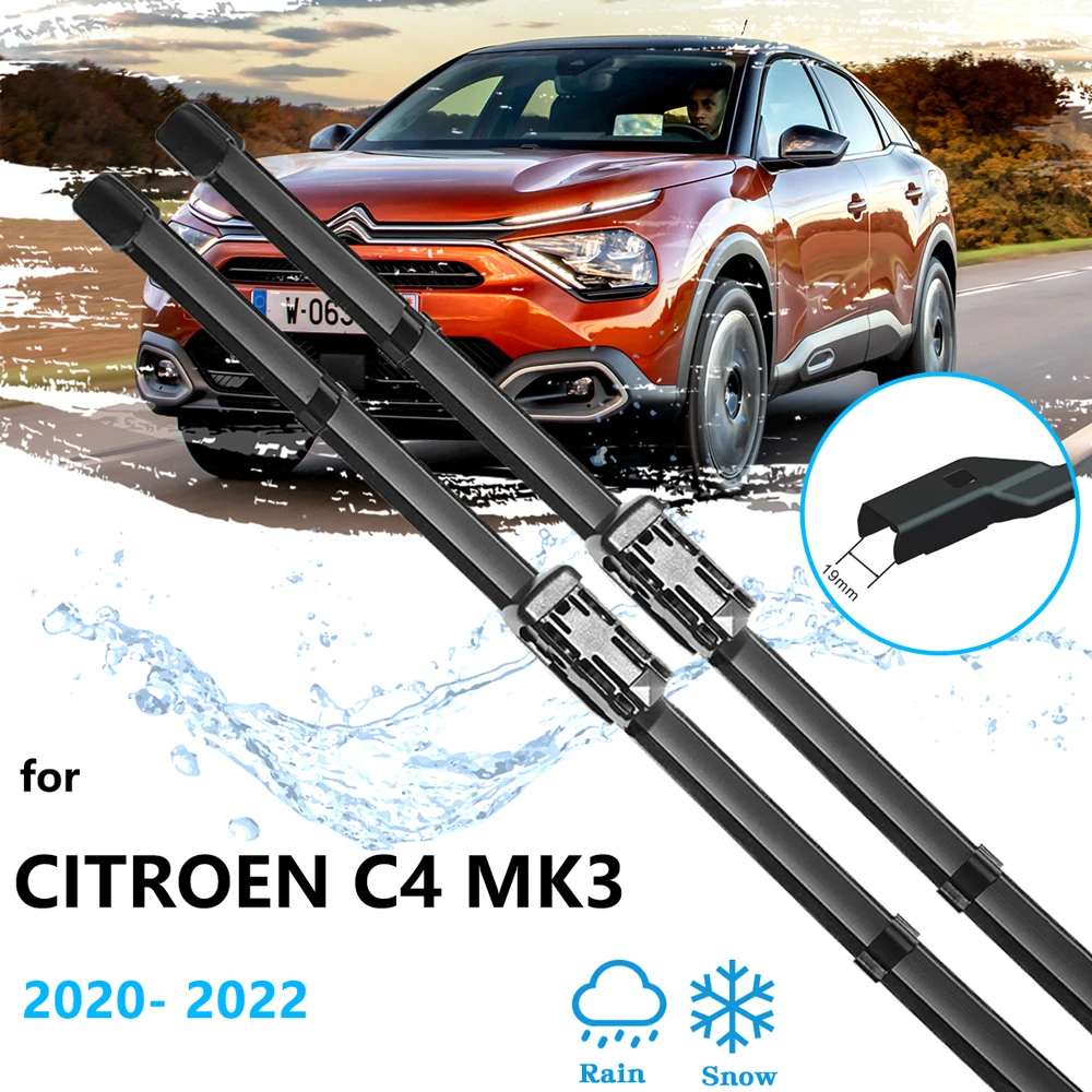 For Citroen C4 MK3 C4X C41 C43 2020 2021 2022 Accessories Front Wiper Blades Window Windshield Windscreen Cleaning High Quality