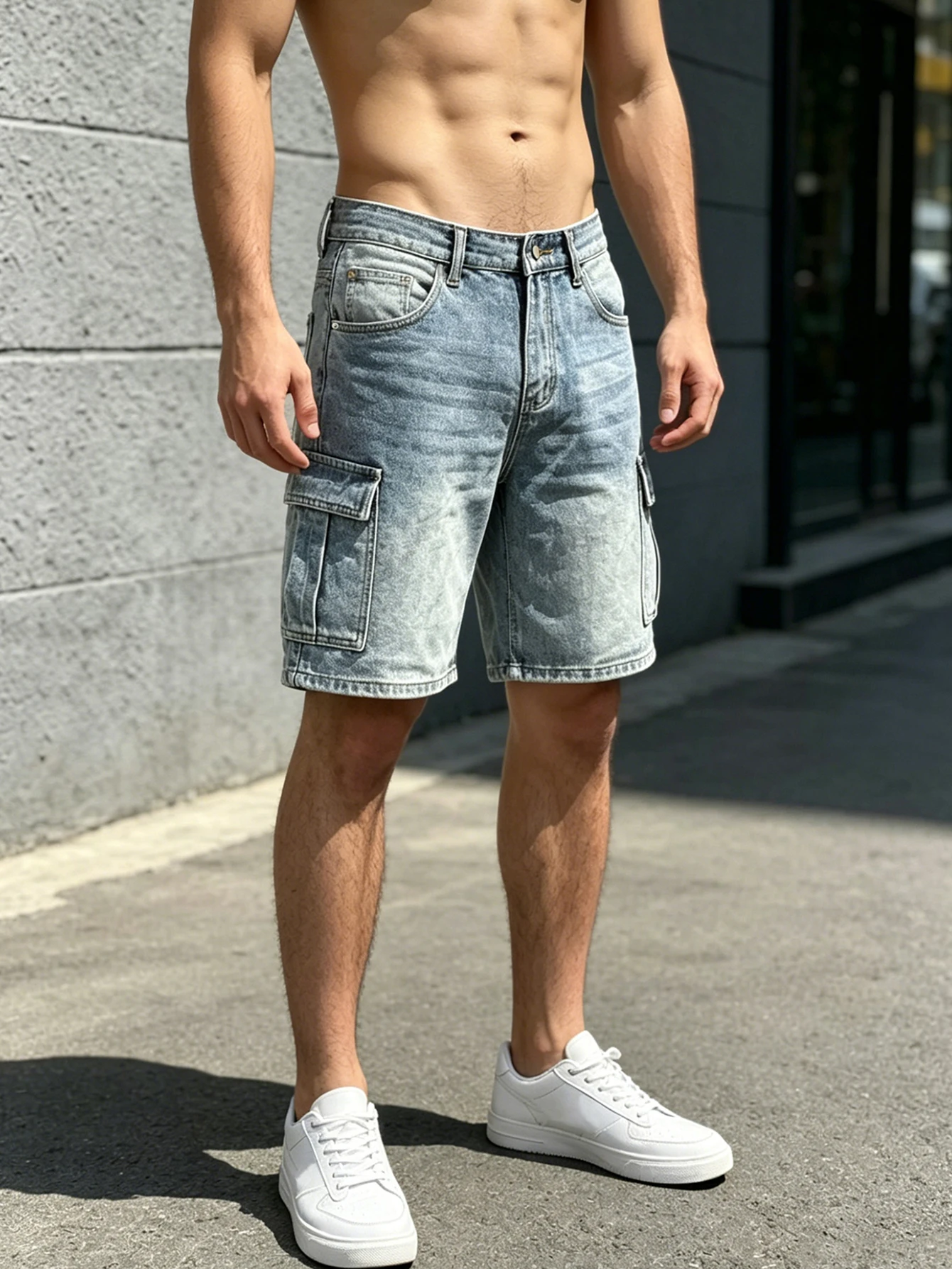 Pantaloncini in denim da uomo, - Summer Clothing Styles Men recensione e prezzo