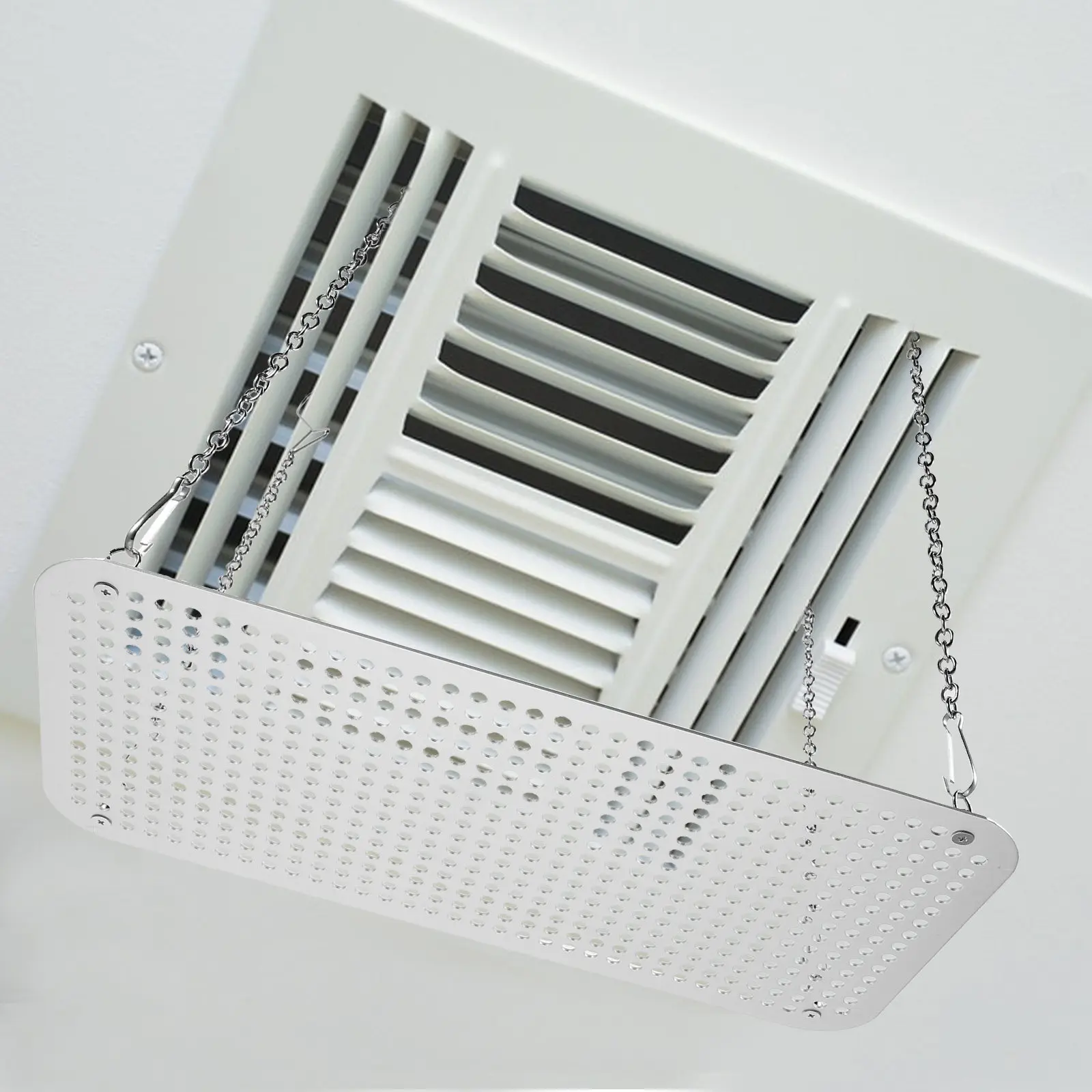 Air Conditioner Wind Deflector Winter Bathroom Fan Adjustable Chain Length Vent Shield Direction Blocker Comfortable