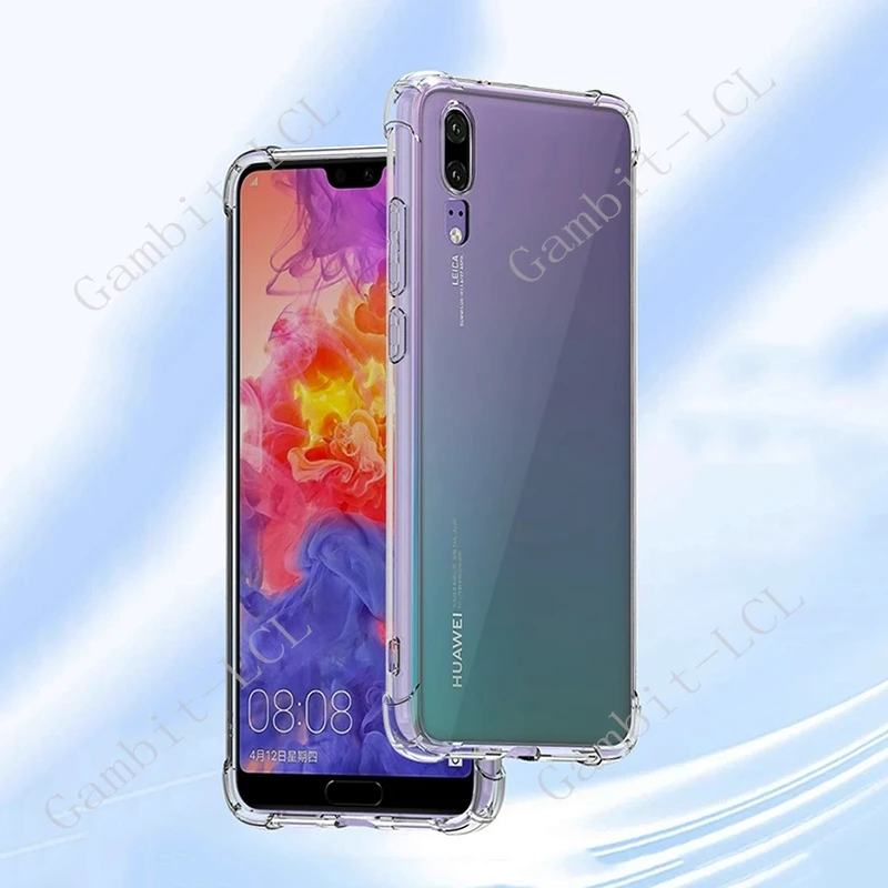 Anti-Falling Case For Huawei P20 Pro CLT-AL00 CLT-AL01 CLT-L04 CLT-L09 Soft TPU Original Shockproof Back Cover ON P20Pro view 2