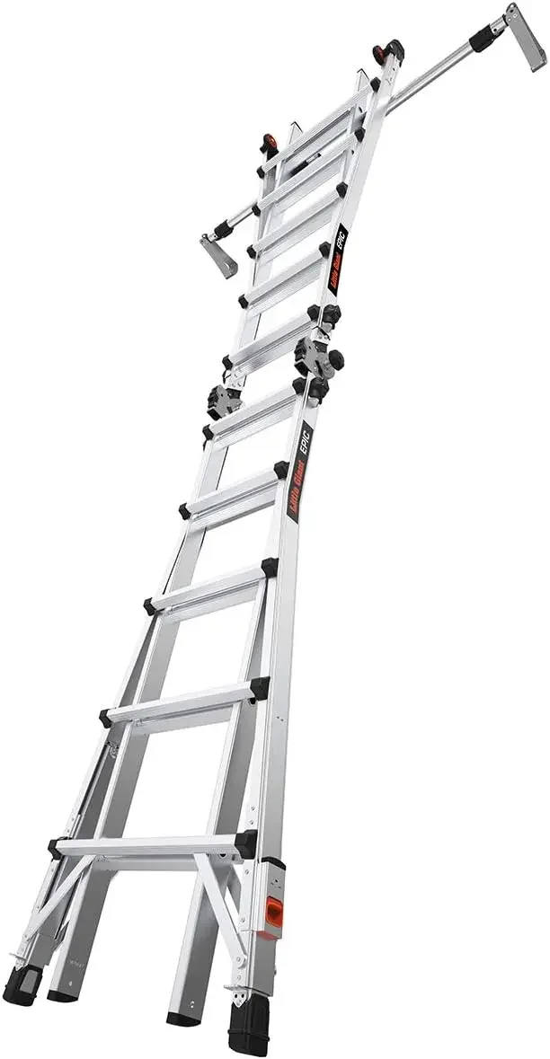 Little Giant Ladders, Epic, M22, 22 foot, Multi-Position Ladder, Aluminum, Type 1A, 300 lbs weight rating, (16822-818)