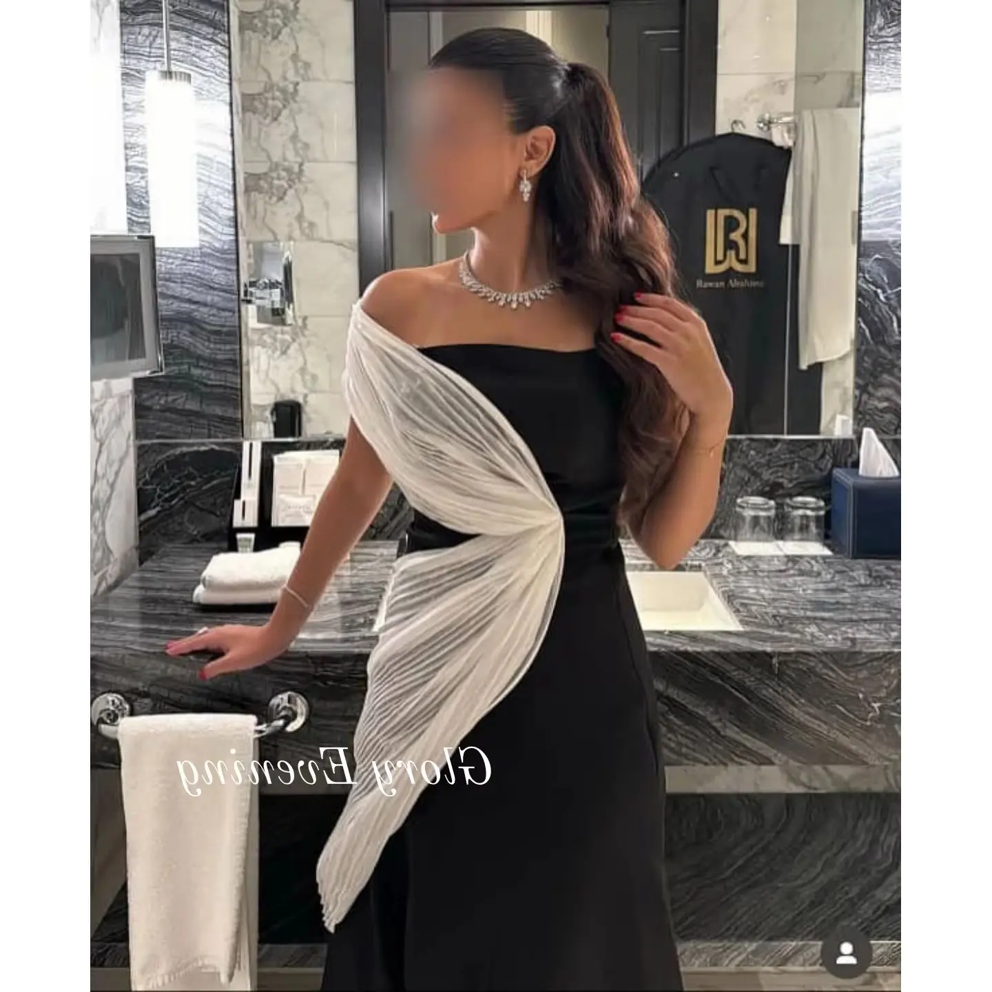 

Black One Sleeves Prom Dresses Stain Elegant Evening Dresses Customized Formal Saudi Arabia Pleated Wedding Party Grown 2025