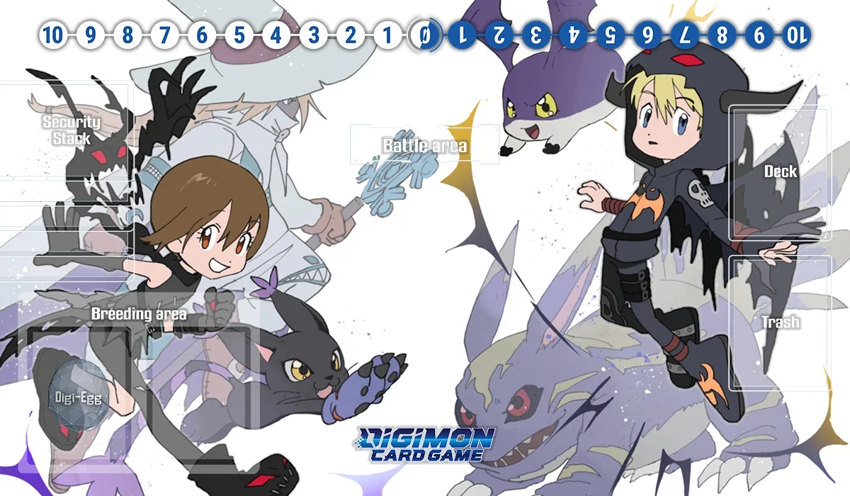 Alfombrilla De Juego Digimon De 60x35 Cm: Mouse Pad Antideslizante Para TCG, MTG Y Más, Con Diseño Digital Monster