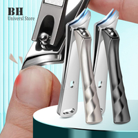 1Pcs Ingrown Nail Clippers Slanted Curved Blade Toenail Clippers for Thick Nails Stainless Steel Professional Fingernail Clipper