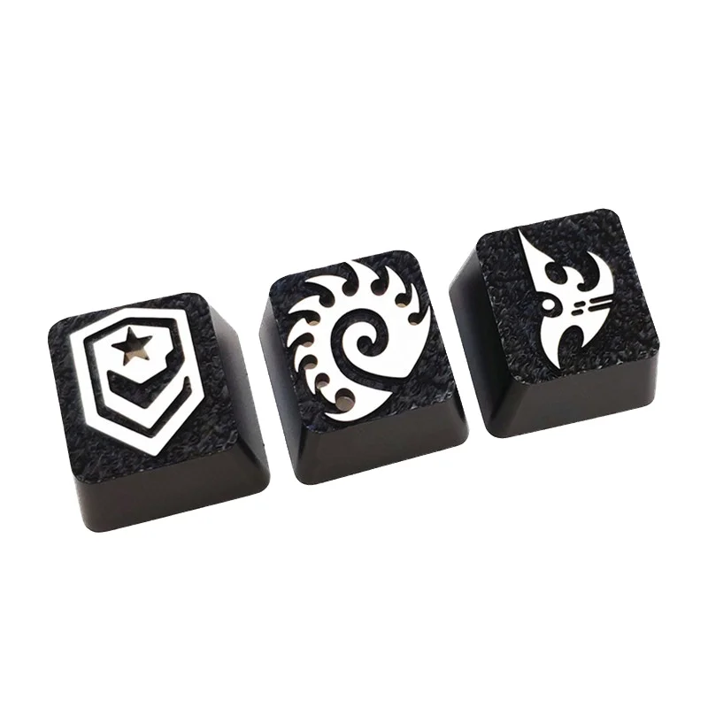 Sci-Fi Faction Metal Artisan Keycap OEM R4 heigt - RGB Anodized ESC/F/digital region-Keys for MX Stem Keyboards