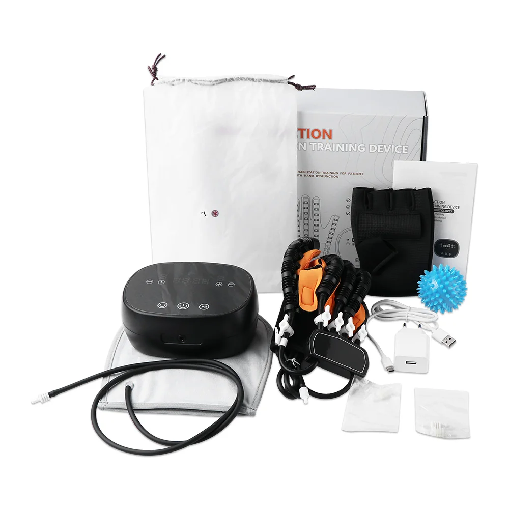 

Реабилитационная роботизированная перчатка-тренажер для рук, перчатки для тренировки пальцев, устройства для восстановления после инсульта и при гемиплегии, тренажер для реабилитации рук