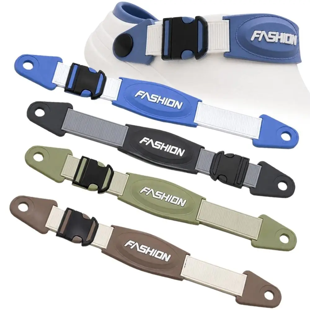 1pair Adjustable Hole Shoes Strap Detachable Secure Fit Sandals Straps DIY Shoe Decoration Fix Buckles Replacement Heel Straps
