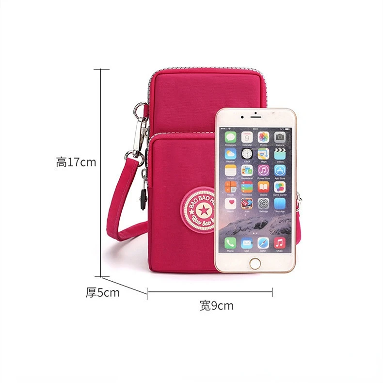 Small Shoulder Bags Nylon Women Mobile Phone Bags Mini Female Messenger Purse Lady Wallets New 2022 Female CrossBody Bag