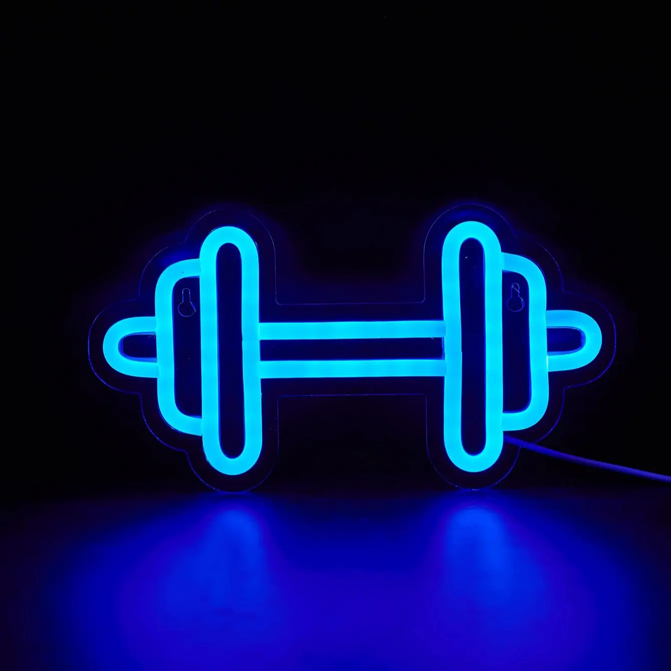 تشي شراء LED النيون الدمبل USB بالطاقة النيون علامات ضوء الليل ثلاثية الأبعاد جدار الفن غرفة نوم غرفة المعيشة مصباح ديكور علامات