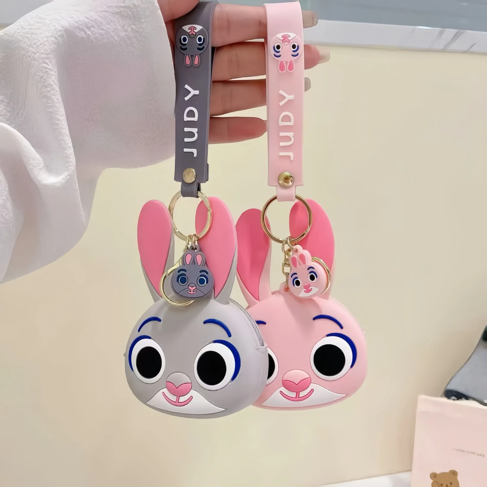 Disney Zootopia Judy Hopps Silicone Coin Purse Kids Cartoon Storage Bag Cute Headphone Case Children Organizer Christmas Gift