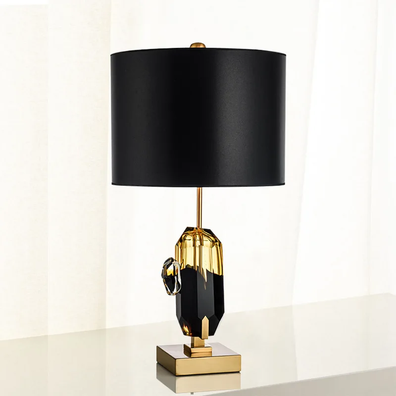 

Postmodern fashion creative living room natural glazed American desk lamp designer model room bedroom study desk lamp