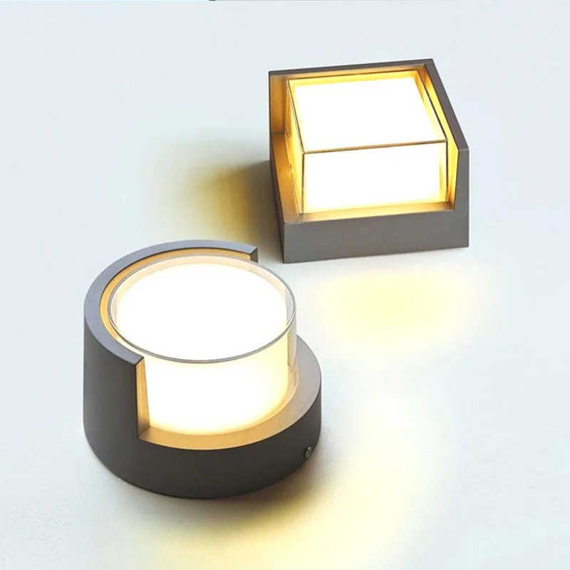 مصباح حائط حديث مقاوم للماء لإضاءة ديكور المنزل الداخلي والخارجي