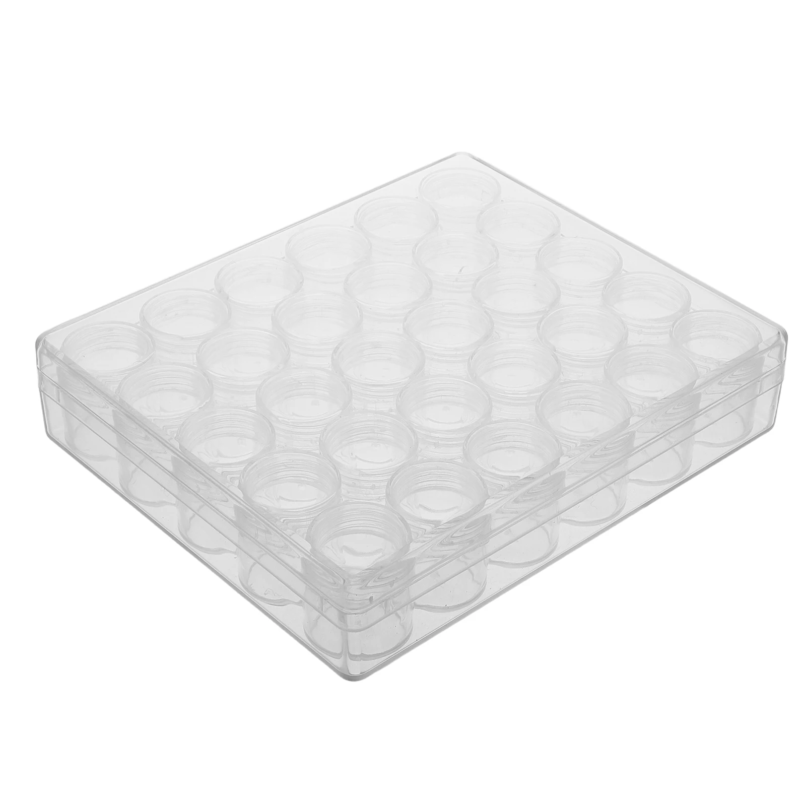 

30 Pcs Plastic Bottles High Transparency Rectangular Containers 6g Sample Size Storage Boxes Empty Bottle Large Capacity
