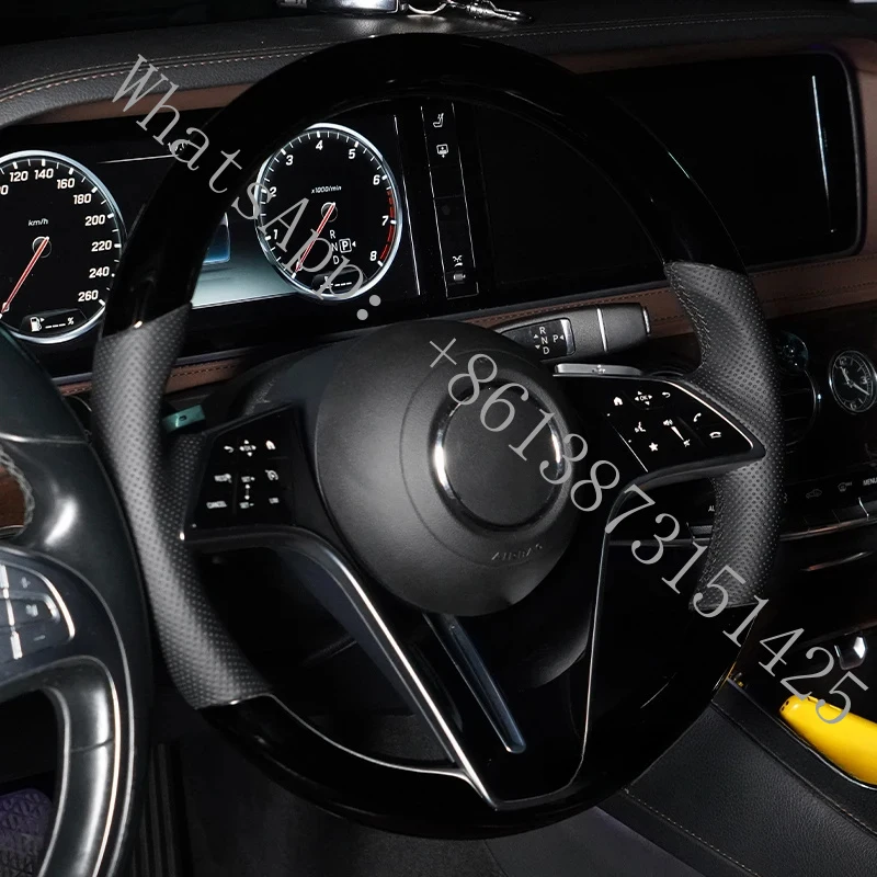 

Подходит для C217, W211, W212, W221, W222, S63, C63, GLA45, C43, SLC, W204, W205, CLA, GLA 45 класса, руль из карбона.