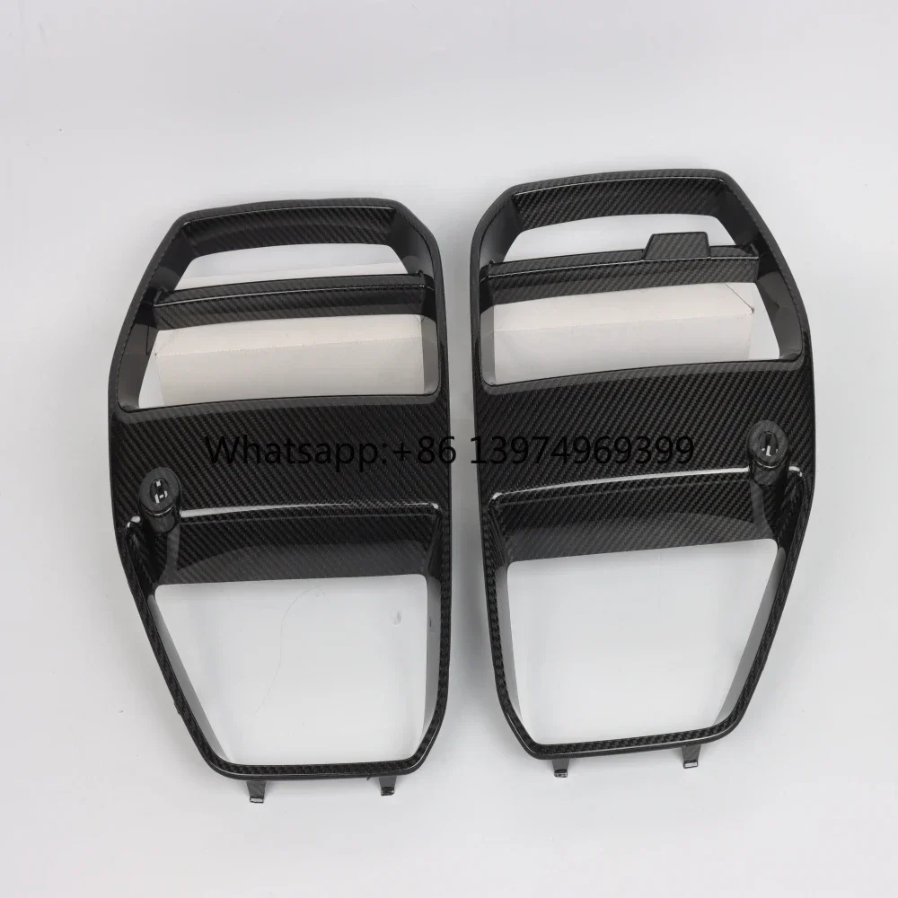 Glossy Exterior V Style Center Front Grille for BMW M3 G80 M4 G82