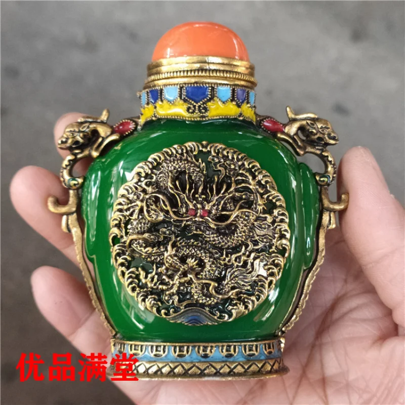 Jewelry Antique Distressed Crafts Cloisonne Classical Snuff Bottle Ornaments