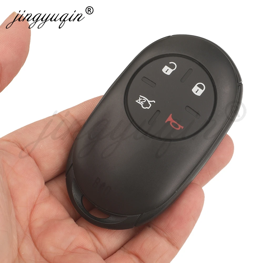 jingyuqin Remote Car Key Shell For Fiat 500 2020 2025 High Quality Keyless Remote New Car Key Case and Uncut Blade 4 Buttons