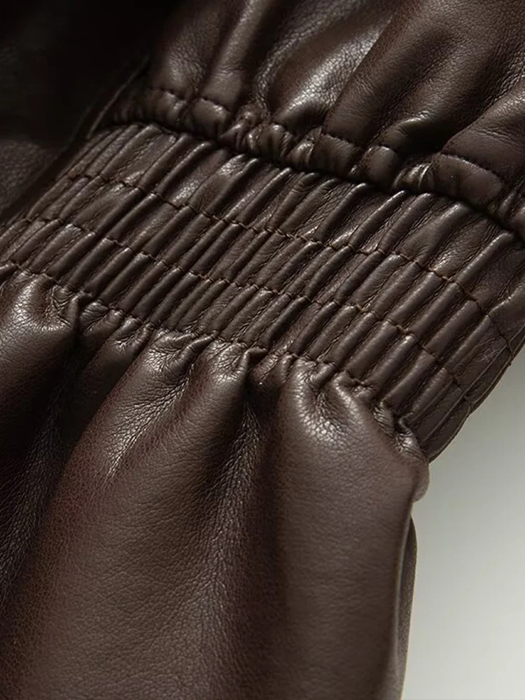 Veste amincissante en imitation cuir pour femme, mode américaine rétro cool haut de gamme, style britannique, automne et hiver