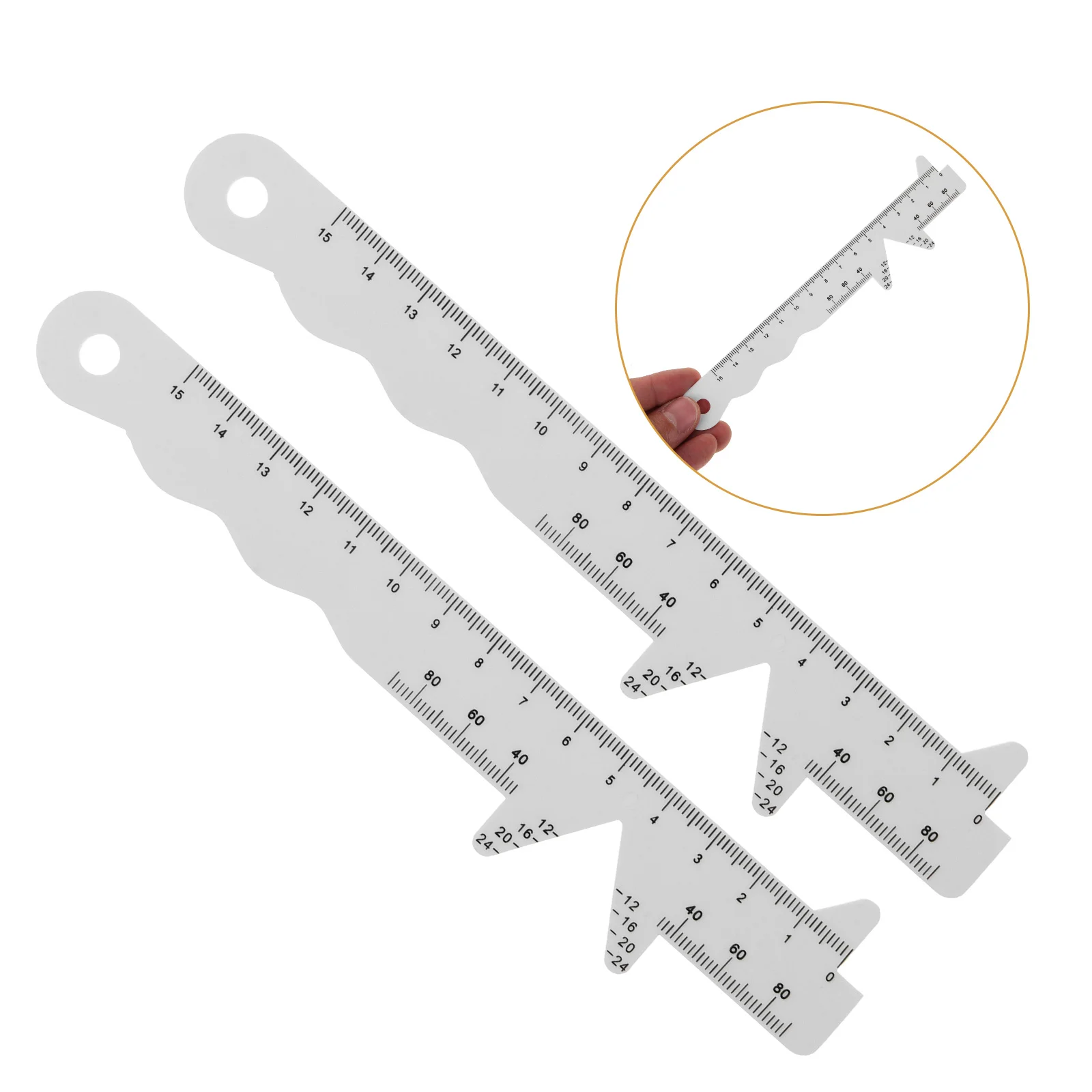 2 Pcs Pupil Distance Ruler Pupillary Optical Pupillometer Dedicated Measuring Accurate Multifunction Eyes