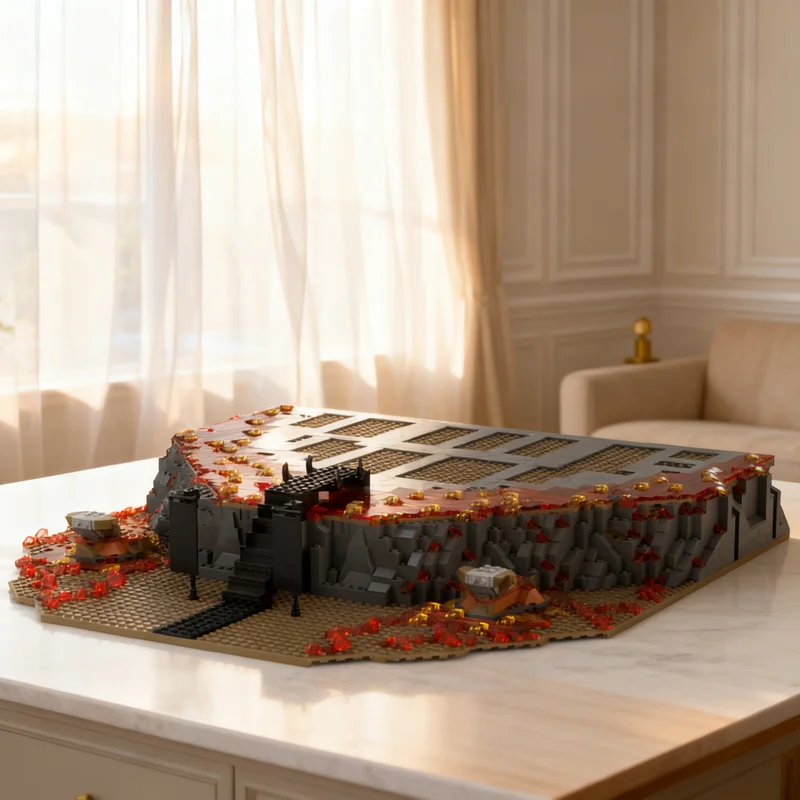 

1602pcs MOC Base Extension For Barad Dur Hobbit Lord Rings Model Building Blocks Construction Toys Christmas Gifts Brick Kids